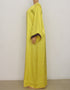 Dubai Maxi Bazin Abaya with Long Sleeves and African Design
